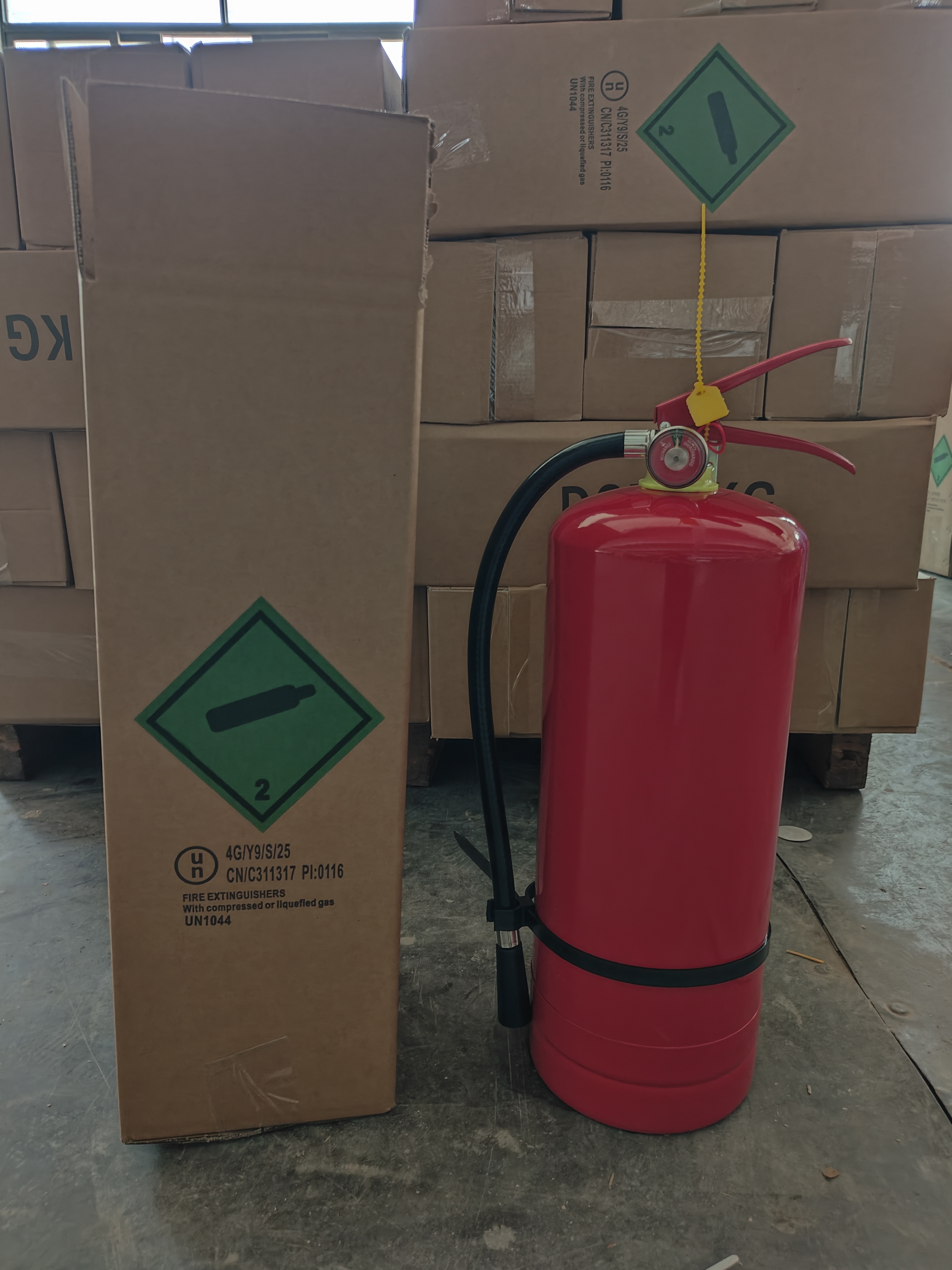 6kg Dry Powder Fire Extinguisher for Wood With Brass Valve