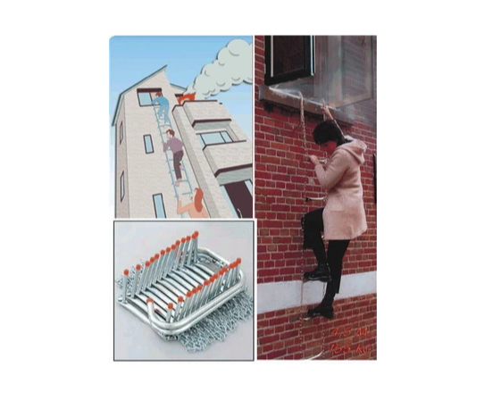 Easy Operate Aluminum Fire Escape Ladder for Outlet