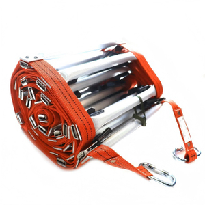 Hot Selling Safety Rope Foldable Ladder Fire Escape Roll Emergency Rescue Fold Aluminum Ladder