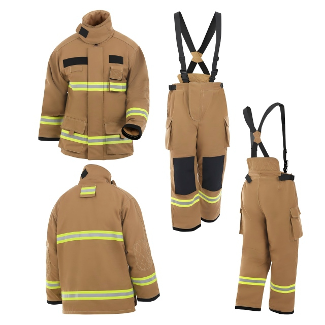 High-Performance Yellow NOMEX Firefighter Suit Set 