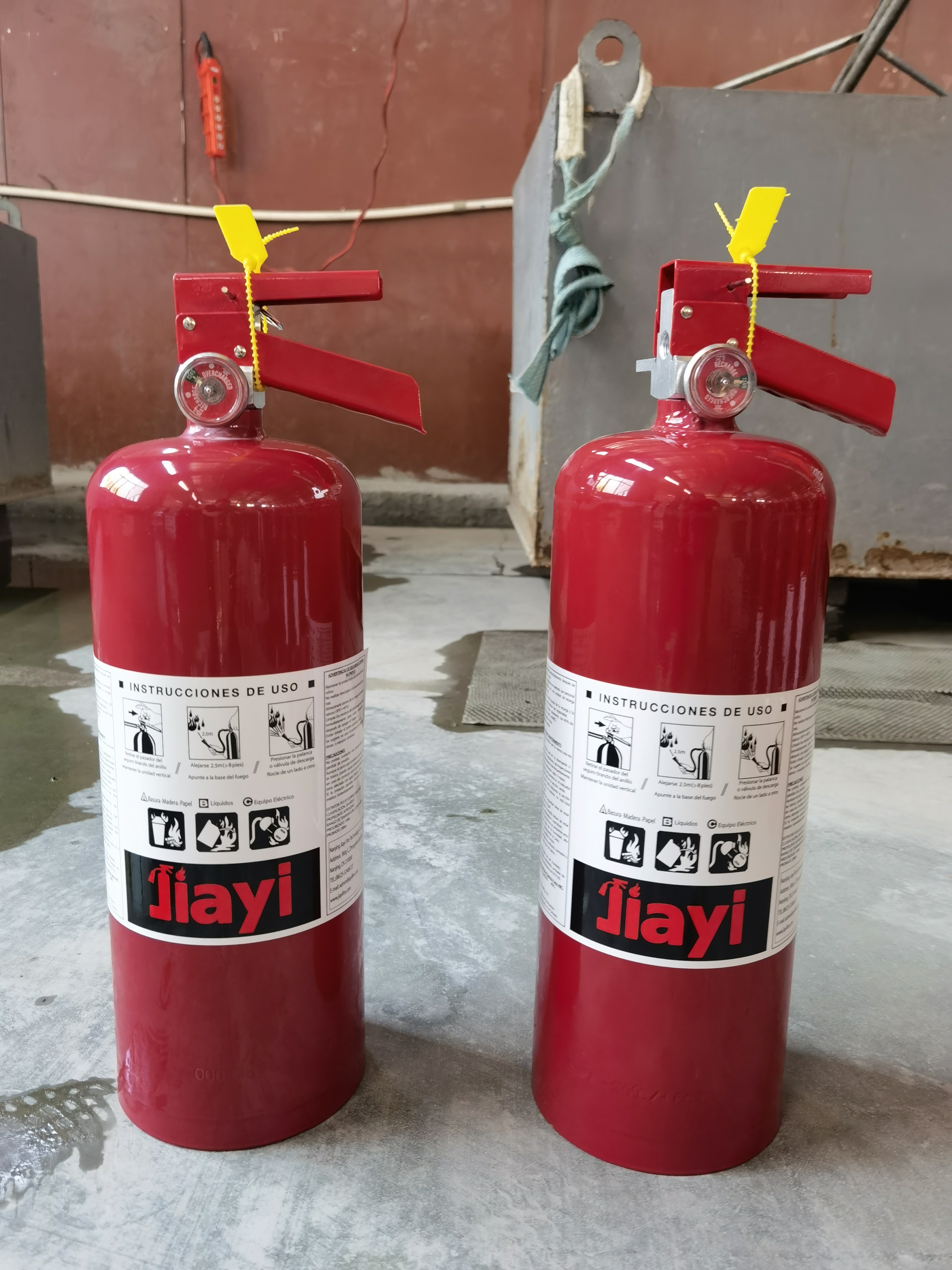 4.5kg Dry Powder Fire Extinguisher for Oil With Brass Valve