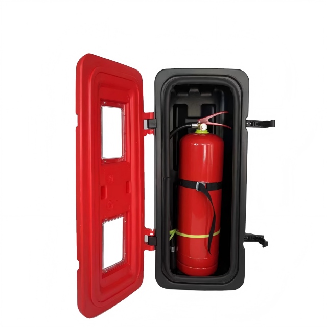 Durable Floor Stand Plastic Fire Extinguisher Box