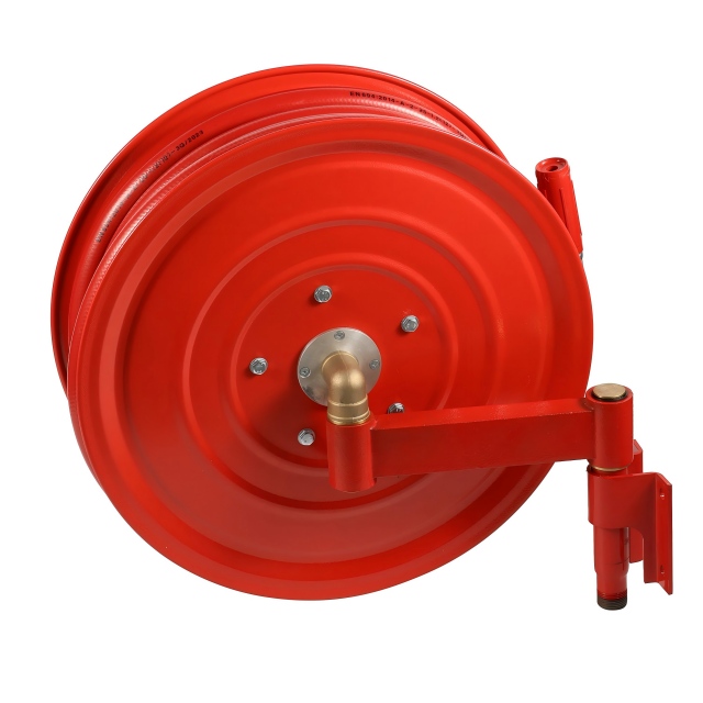 19mm*30m Fire Hose Reel with Nozzle Swing Fixed Hose Reel