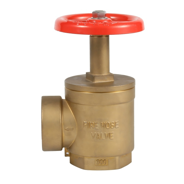 2 1/2'' & 1 1/2'' Brass Angle Hose Valve For Fire Protection Firefighting Equipment With Fire Hydrant