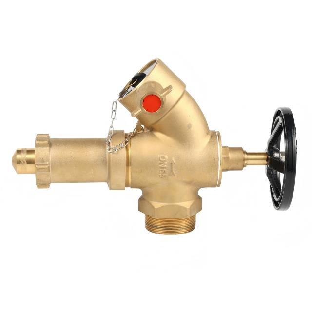 Brass Flange Connection Water Pressure Regulator Landing Valve 