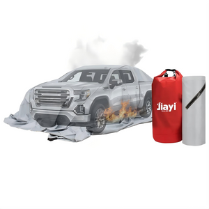 Extreme Large 6*8m Coated Fiberglass Fabric Electric Vehicles Car Fire Blanket