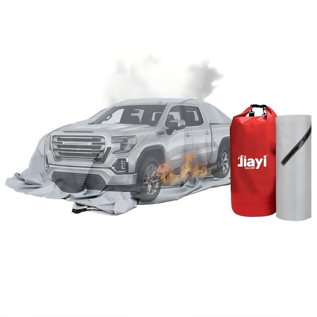 Extreme Large 6*8m Coated Fiberglass Fabric Electric Vehicles Car Fire Blanket