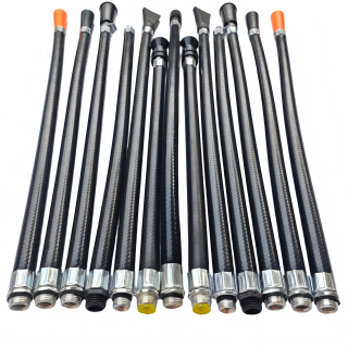 Fire Extinguisher Firefighting Equipment with Powder Discharge Spray Tube and Leather Hose Accessory