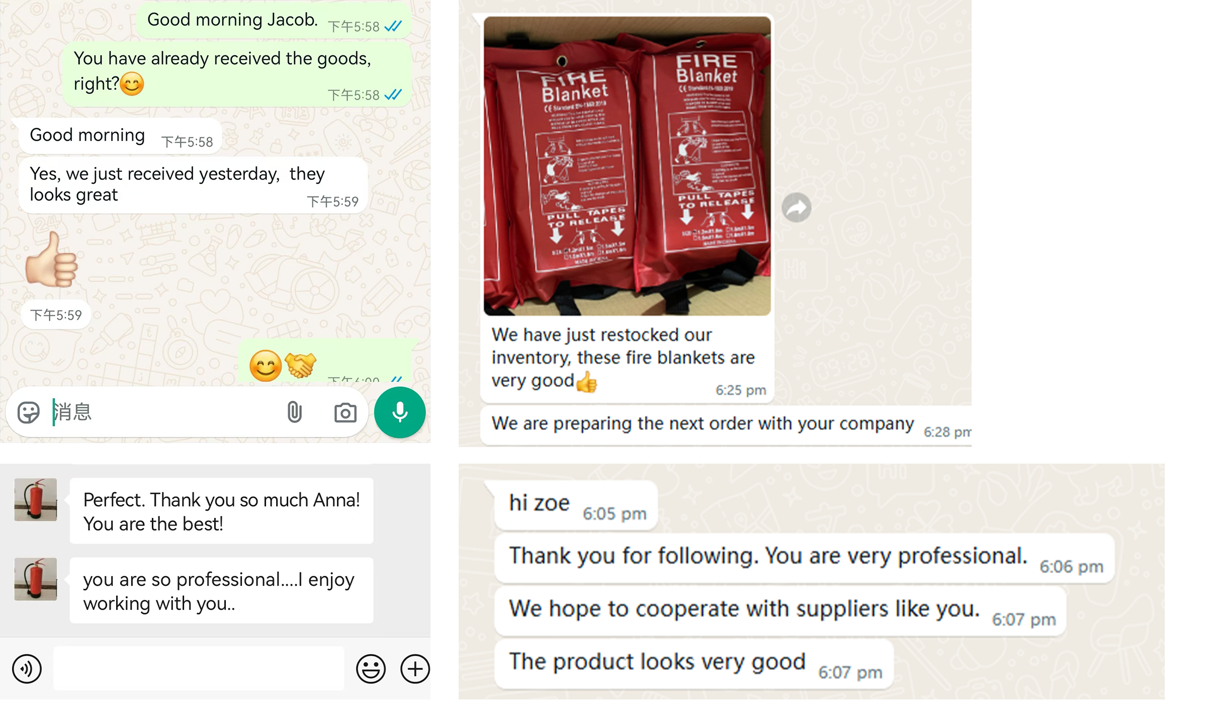 Customer Testimonials on Fire Blankets