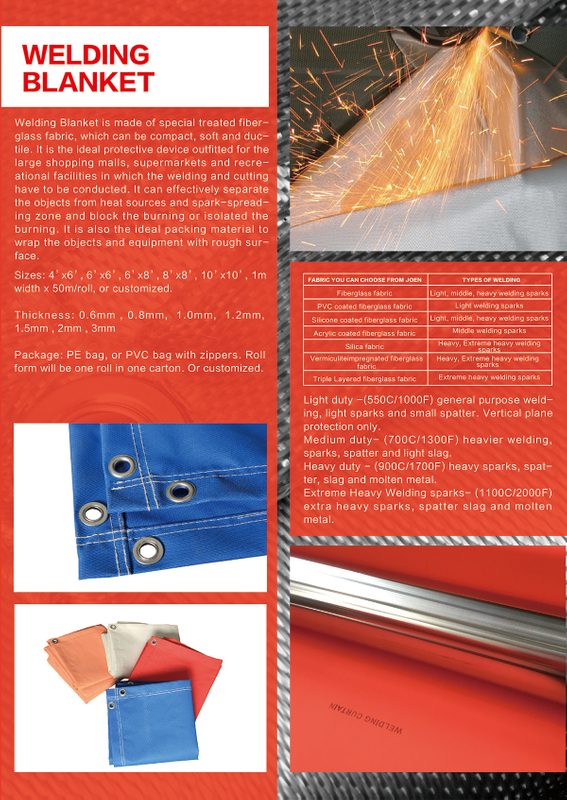 Fire Blanket for Welding Size from China manufacturer Jiayi Fire