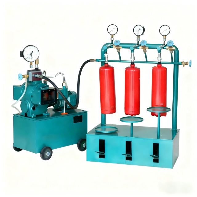 HYCY Fire Extinguisher Test Pressure Machine And Stand Maintenance Machine