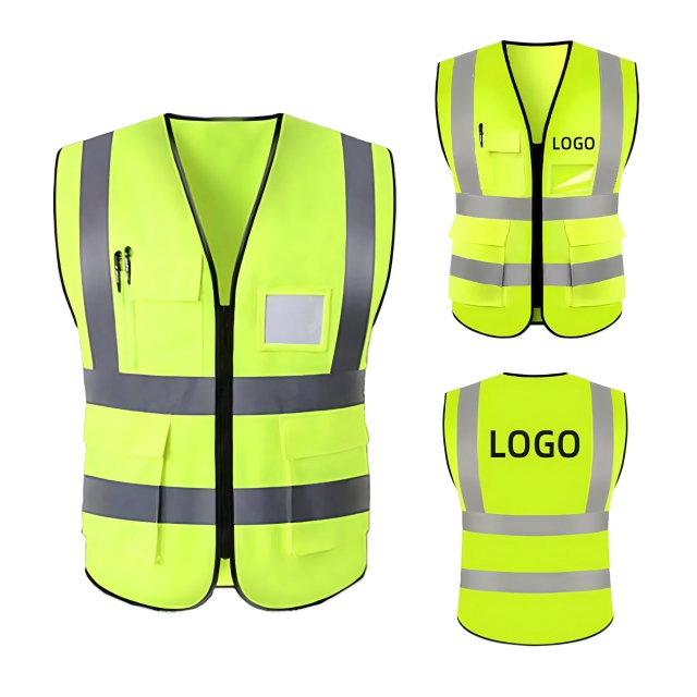 High Visibility Customizable Safety Vest With Reflective Tape