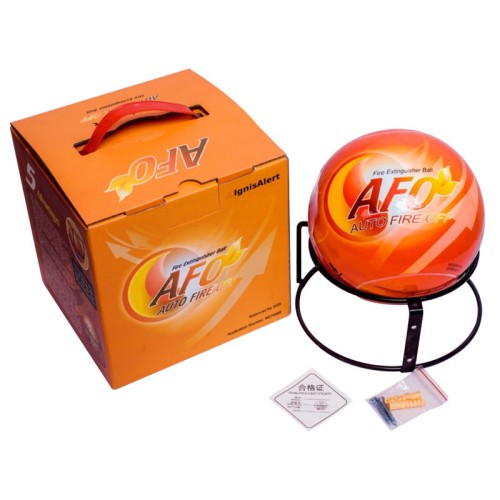 Who invented the fire extinguisher ball?