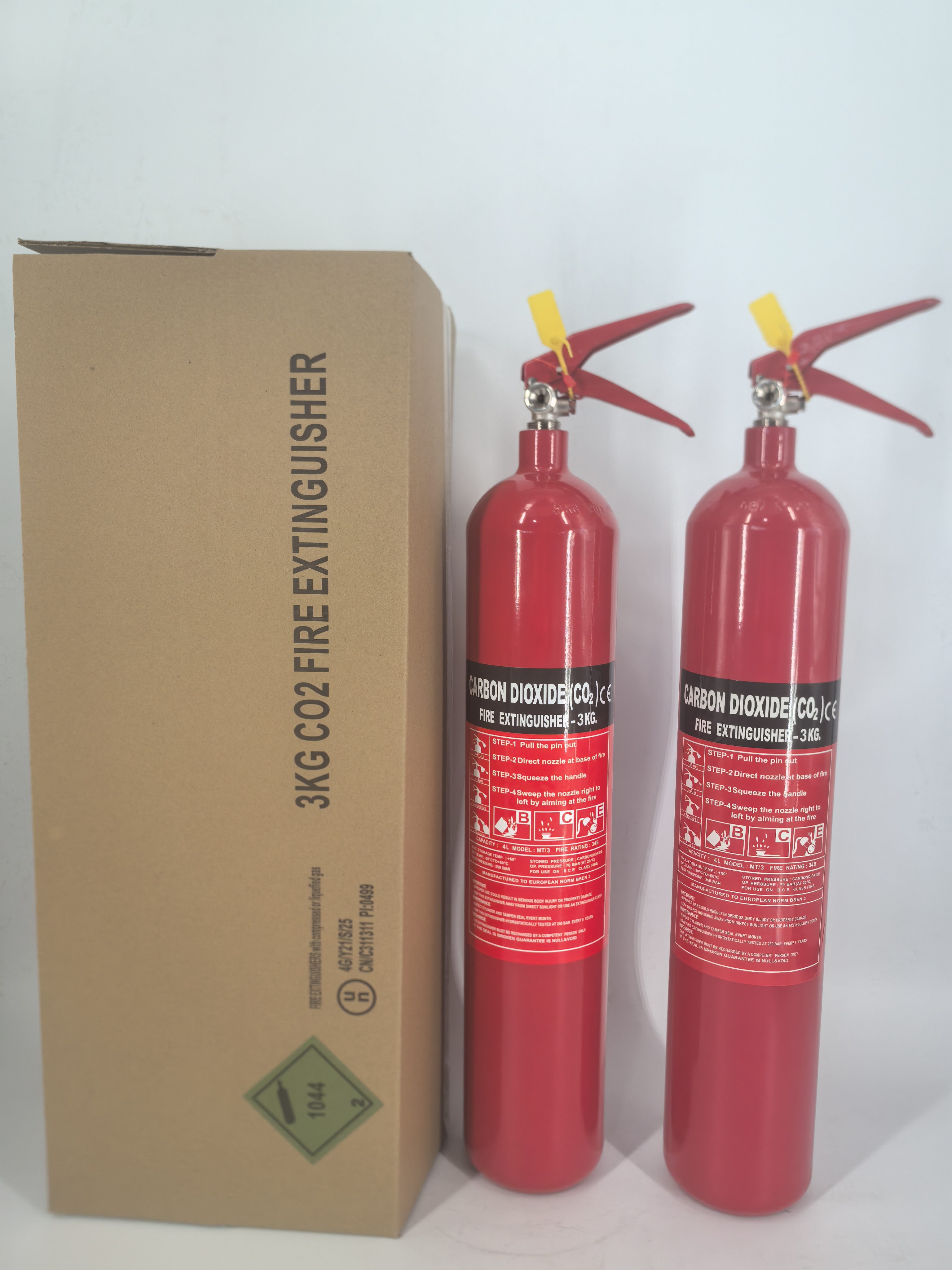3KG Portable CO2 Carbon Dioxide Fire Extinguisher For Ghana