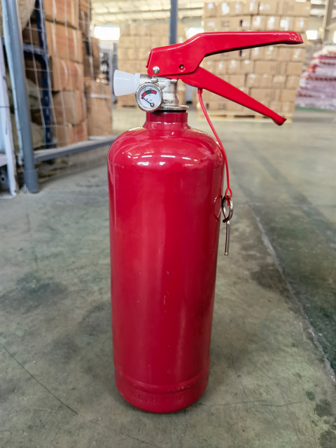 Dry Powder Fire Extinguisher for Wood With Pressure Gauge