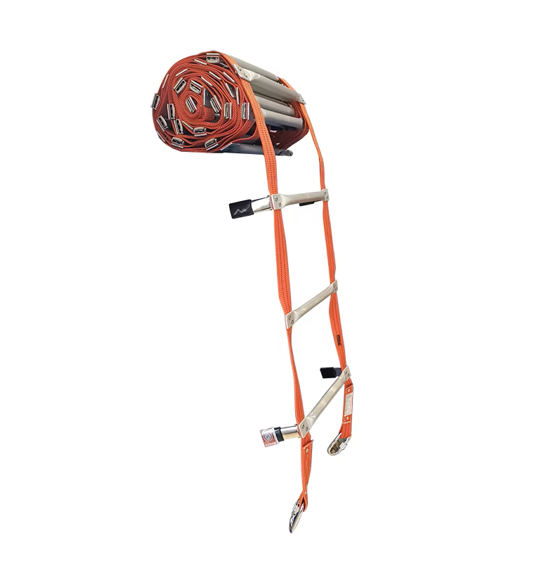 Hot Selling Safety Rope Foldable Ladder Fire Escape Roll Emergency Rescue Fold Aluminum Ladder