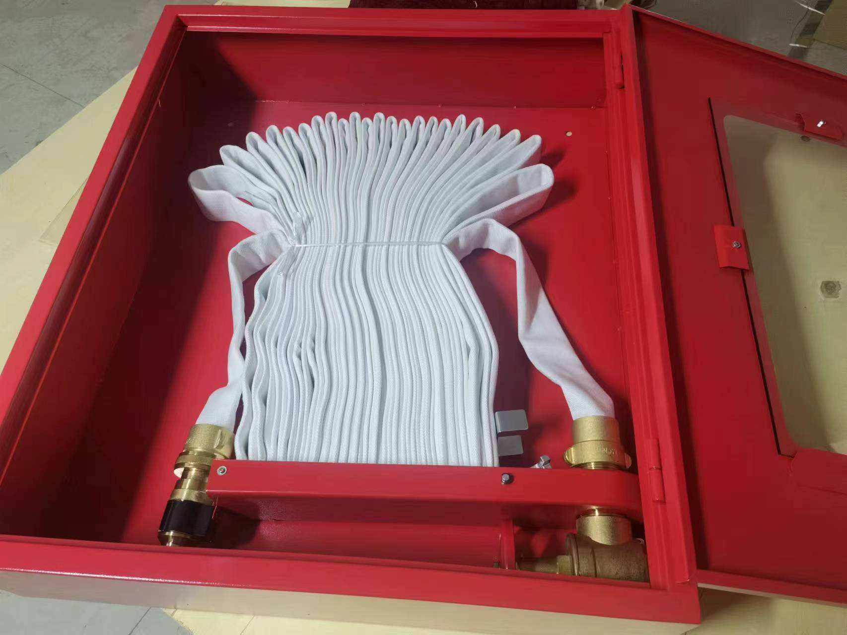 Carbon Steel 1.2mm Fire Hose Rack Valve Hose Cabinet